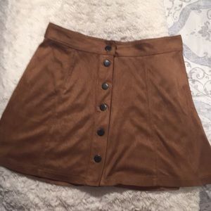 Taupe American Eagle Buttonup Skirt